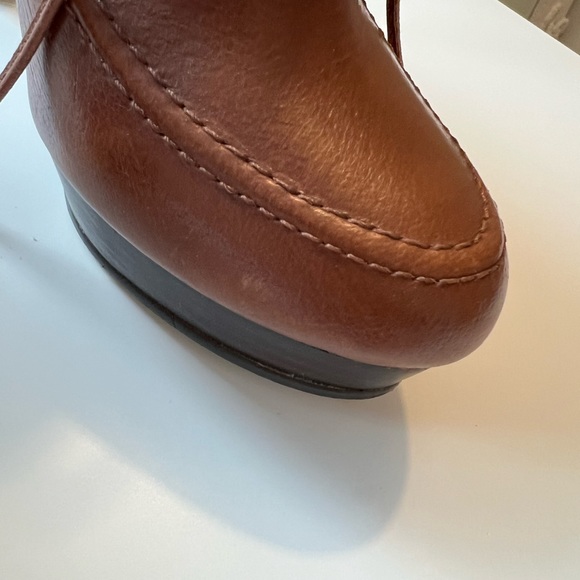 [SOLD] Kelsi Dagger Evonne Brown Leather Booties - Picture 6 of 9